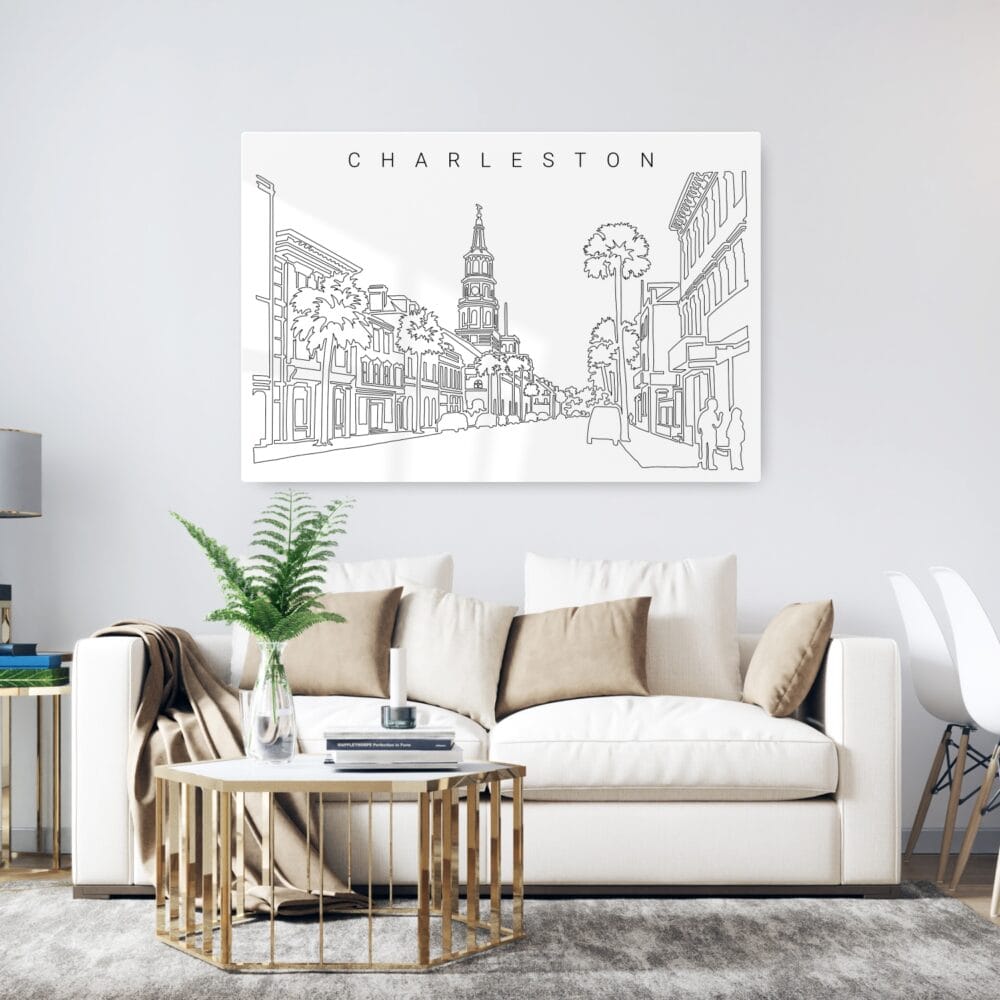 Charleston Metal Print - Living ROom - Light Charleston Metal Print - Living ROom - Light