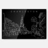 Charleston Metal Print Wall Art - Main - Dark