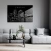 Durham Skyline Metal Print - Living Room - Dark