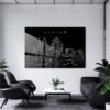 Durham Skyline Metal Print - Office - Dark
