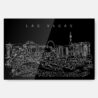 Las Vegas Skyline Metal Print Wall Art - Main - Dark