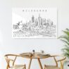 Melbourne Skyline Metal Print - Kitchen - Light