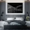 Memphis Skyline Metal Print - Bedroom - Dark
