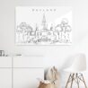 Oakland Temple Metal Print - Hallway - Light