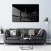 Oakland Temple Metal Print - Living ROom - Dark