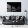 Oakland Temple Metal Print - Living ROom - Dark
