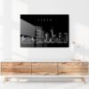 Perth Skyline Metal Print - Hallway - Dark