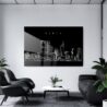 Perth Skyline Metal Print - Office - Dark