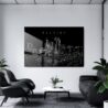 Raleigh Skyline Metal Print - Office - Dark