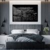 Seoul Gwanghwamun Gate Metal Print - Bedroom - Dark