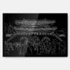Seoul Gwanghwamun Gate Metal Print Wall Art - Main - Dark
