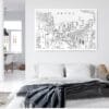 Seoul Korea Metal Print - Bed Room - Light