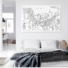 Seoul Korea Metal Print - Bed Room - Light