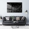 Seoul Korea Metal Print - Living ROom - Dark