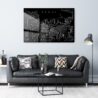 Seoul Korea Metal Print - Living ROom - Dark