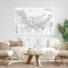 Seoul Korea Metal Print - Living Room - Light
