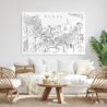 Seoul Korea Metal Print - Living Room - Light