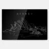 Sydney Opera House Metal Print Wall Art - Main - Dark