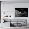 Sydney Skyline Metal Print - Living Room - Dark-1
