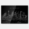 Sydney Skyline Metal Print Wall Art - Main - Dark