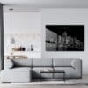 Tampa Skyline Metal Print - Living Room - Dark-1