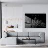 Tampa Skyline Metal Print - Living Room - Dark-1
