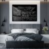 Tokyo Japan Metal Print - Bedroom - Dark