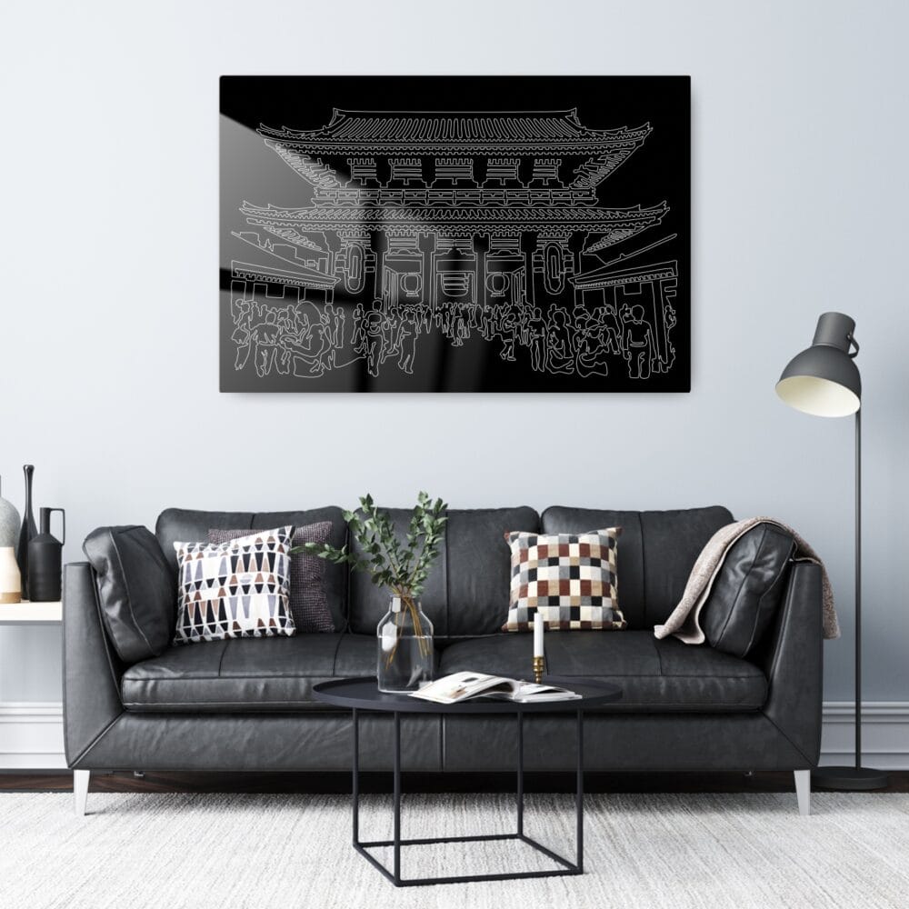Tokyo Japan Metal Print - Living ROom - Dark Tokyo Japan Metal Print - Living ROom - Dark