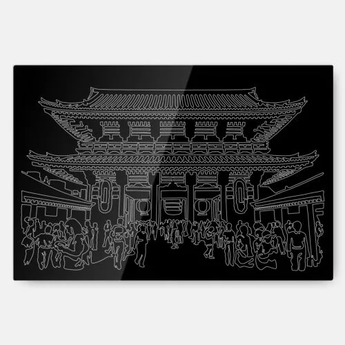 Tokyo Japan Metal Print Wall Art - Main - Dark