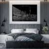 Toronto Harbor Skyline Metal Print - Bedroom - Dark