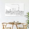 Toronto Harbor Skyline Metal Print - Kitchen - Light