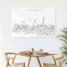 Toronto Harbor Skyline Metal Print - Kitchen - Light