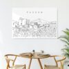Tucson Skyline Metal Print - Kitchen - Light