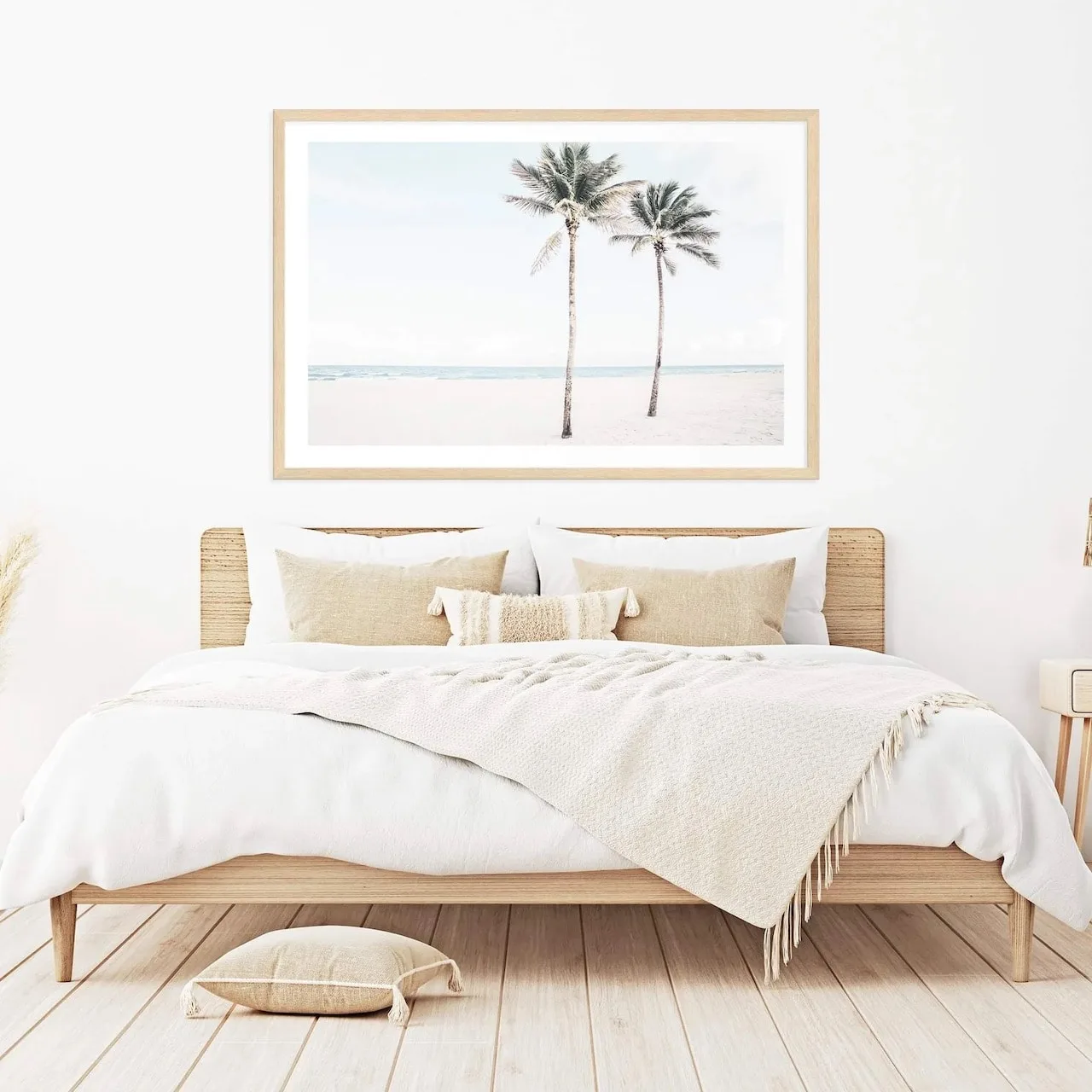 Boho Meets Beach: How to Design the Coastal Boho Interior of Your Dreams 10 coastal boho interior beach design beach wall art