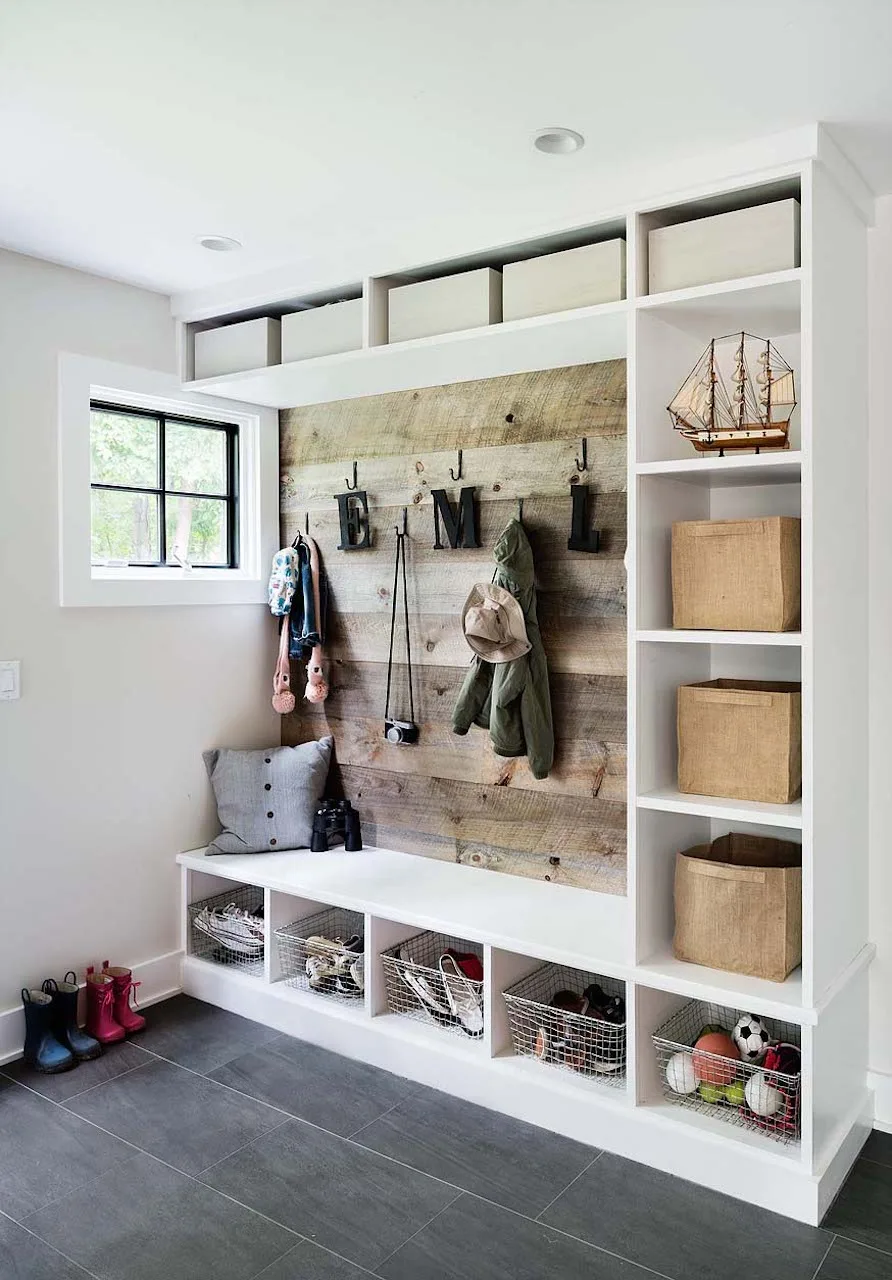 Aesthetic Drop Zone Ideas For Every Area Of Your Home: Organizing Your Life 7 drop-zone-ideas-command-center_entryway-mudroom