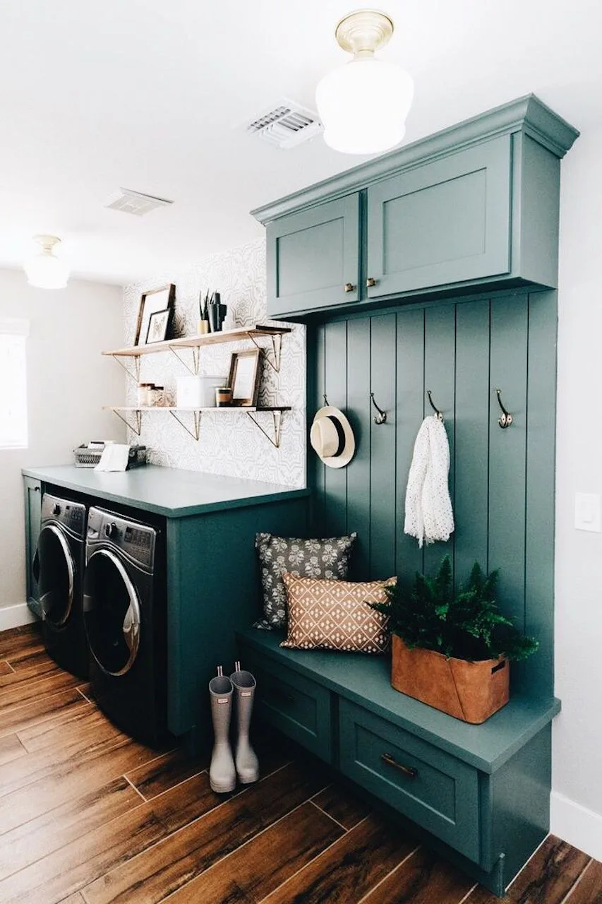 Aesthetic Drop Zone Ideas For Every Area Of Your Home: Organizing Your Life 6 drop-zone-ideas-command-center_farmhouse-laundry-room