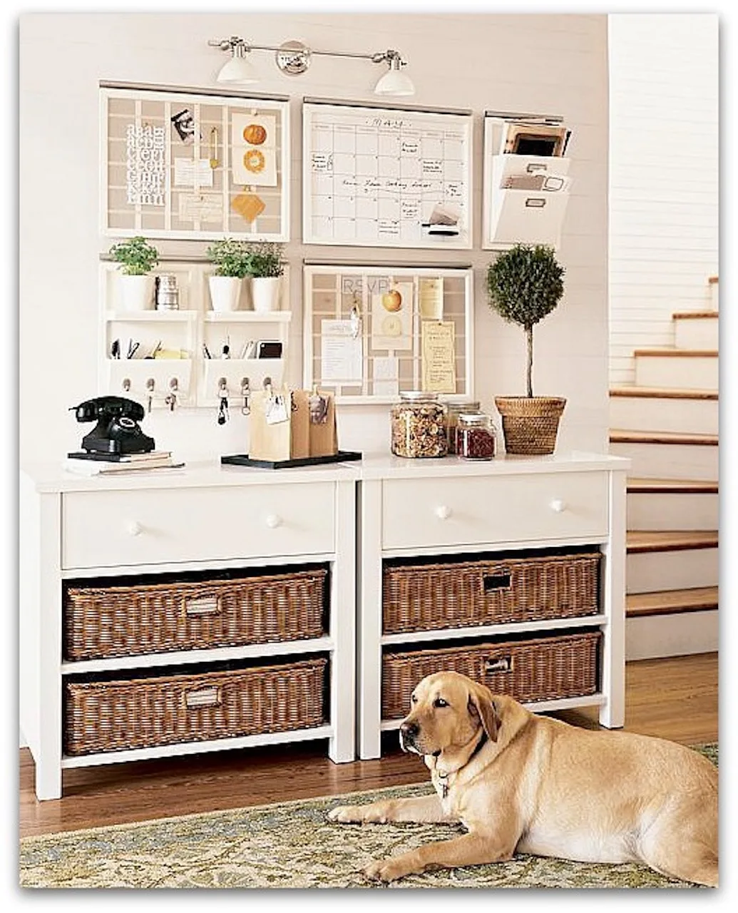 Aesthetic Drop Zone Ideas For Every Area Of Your Home: Organizing Your Life 11 drop-zone-ideas-command-center_home-organization
