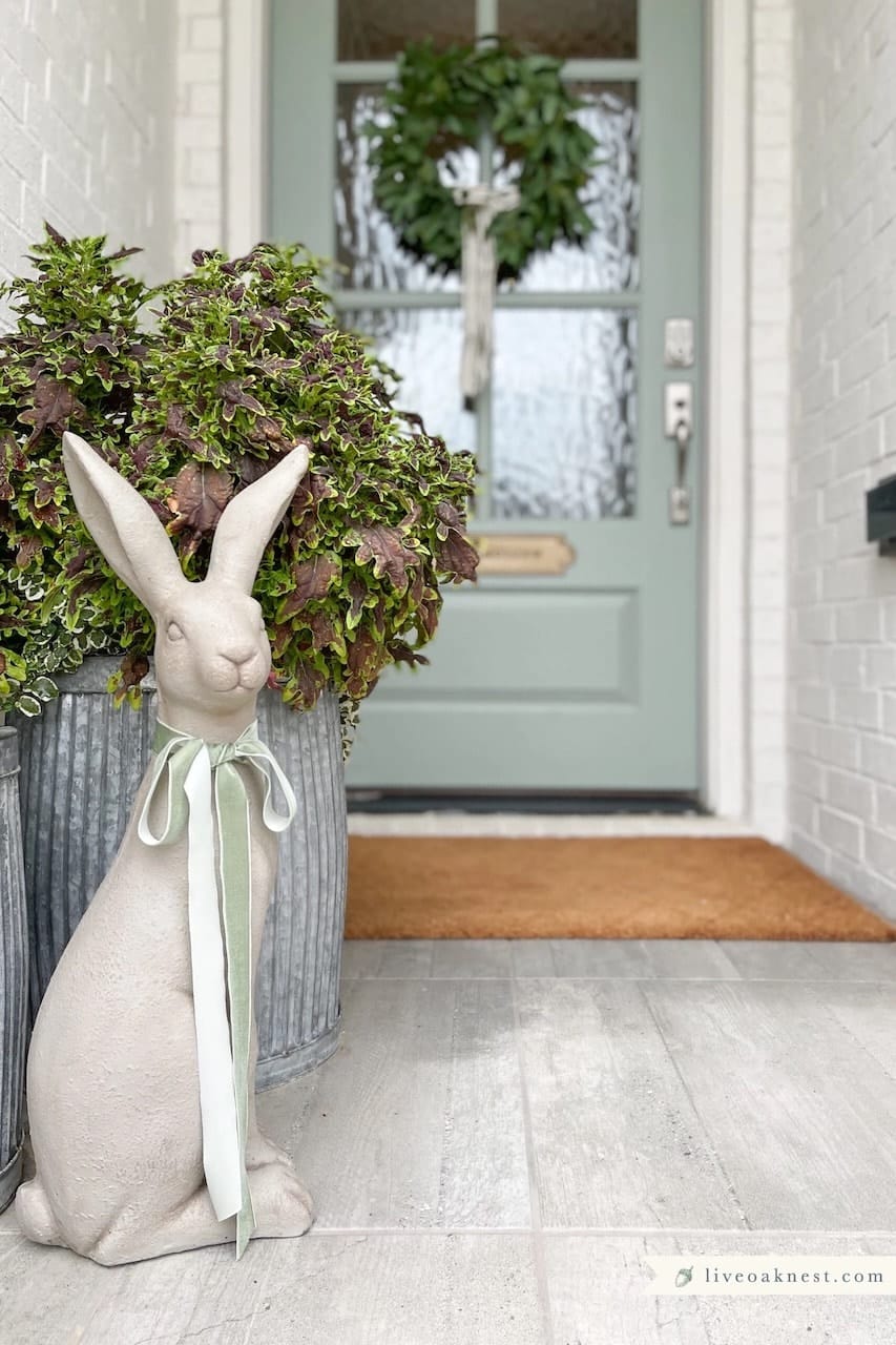 20+ Charming Easter Front Porch Decor Ideas - With Products You'll Love 22 easter front porch decor ideas easter bunny