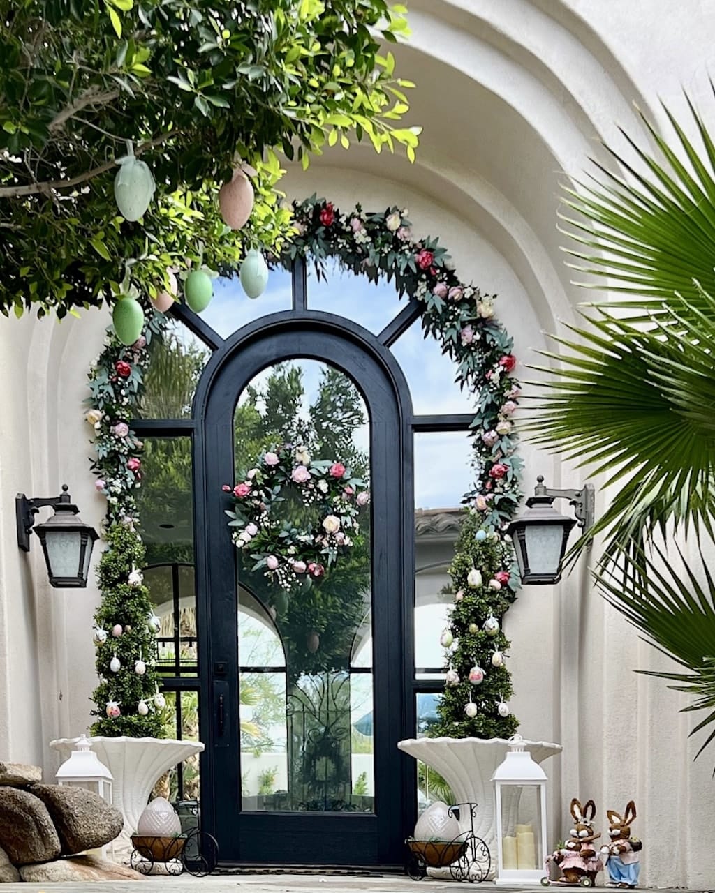 20+ Charming Easter Front Porch Decor Ideas - With Products You'll Love 1 easter front porch decor ideas egg ornaments