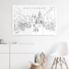 Amsterdam Skyline Metal Print - Hallway - Light