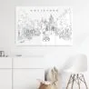 Amsterdam Skyline Metal Print - Hallway - Light