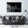 Amsterdam Skyline Metal Print - Living ROom - Dark