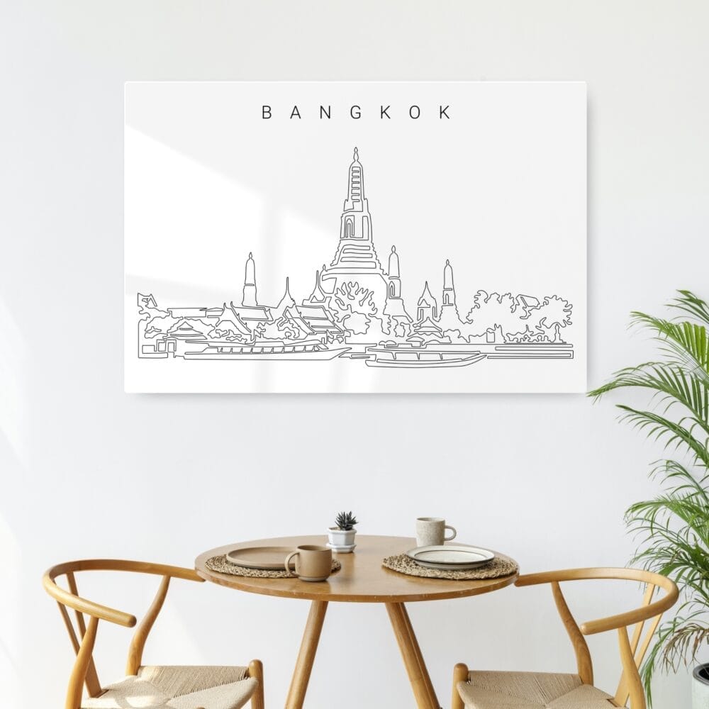 Bangkok Wat Arun Temple Metal Print - Kitchen - Light Bangkok Wat Arun Temple Metal Print - Kitchen - Light