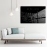 Barcelona Park Güell Metal Print - Lounge Chair - Dark