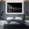 Boise Skyline Metal Print - Bedroom - Dark
