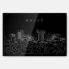 Boise Skyline Metal Print Wall Art - Main - Dark