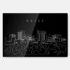 Boise Skyline Metal Print Wall Art - Main - Dark