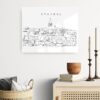 Istanbul Skyline Metal Print - Hallway - Light