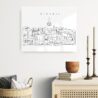 Istanbul Skyline Metal Print - Hallway - Light