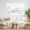 Key West Metal Print - Living Room - Light